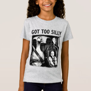 Krijgt Te Domme Gans Veiligheidsgordel Baby Autost T-shirt