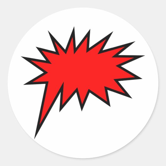 krijsen ballon ronde sticker (Voorkant)