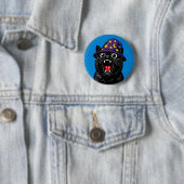 Krijsende Kat Ronde Button 5,7 Cm (In situ)