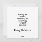 Krijt je maar eens vrolijk feestdagenkaart (Achterkant)