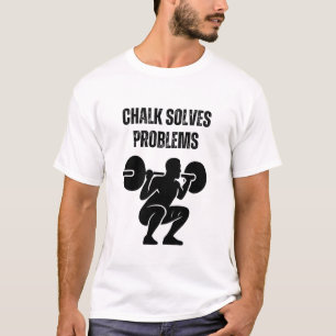 Krijt lost problemen op t-shirt