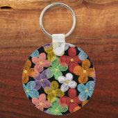 Krijt madeliefjes sleutelhanger (Voorkant)