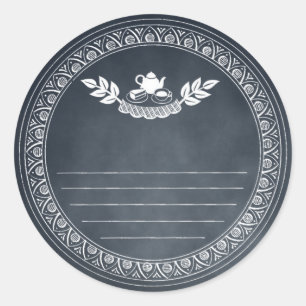 Krijt Retro  recept en bakcadeau Sticker