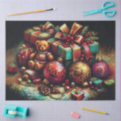 Krijt Tekening Kerst Beer Gift Snoep Ornament Tissuepapier (Craft)