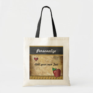 krijt van de leraar DIY-tekst Tote Bag
