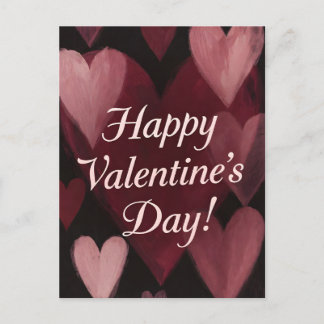 Krijt Vol Hartjes Valentijnsdag Feestdagenkaart