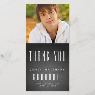 KRIJTBOARD GRAD   AFSTUDEERDANKJE FOTOCARD BEDANKKAART
