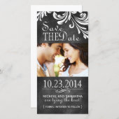  krijtbord Bewaar de datum Fotokaarten Save The Date (Voorkant / Achterkant)