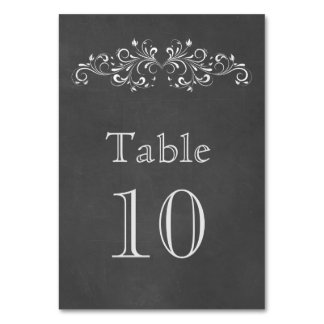 Krijtbord bloeien en wervelen | Tafelnummer Weddi