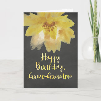 Krijtbord Bloem Grote Oma Verjaardag Kaart