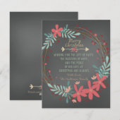 Krijtbord Christelijke Kerstkaart (Voorkant / Achterkant)