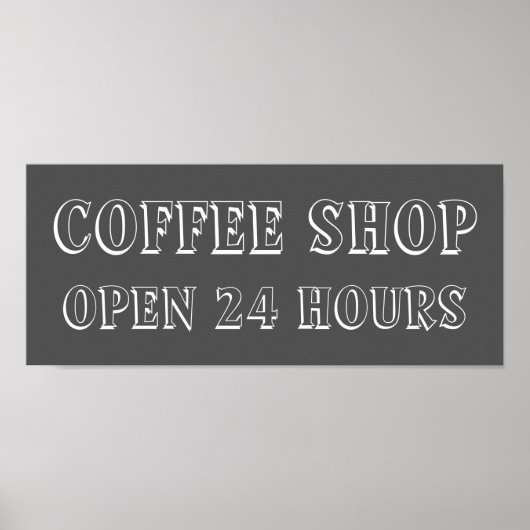 Krijtbord Coffee Shop Keuken Bord Kunst Poster (Voorkant)