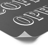 Krijtbord Coffee Shop Keuken Bord Kunst Poster (Hoek)