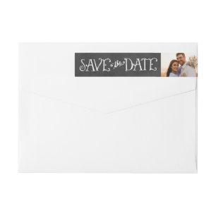 Krijtbord Foto Save the Date Huwelijk