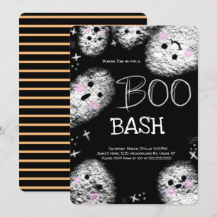 Krijtbord Geest Boo Kostuum Halloween Verjaardag Kaart