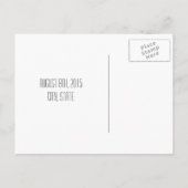 Krijtbord geïnspireerde pijlen Save the Date - Wit Aankondigingskaart (Achterkant)