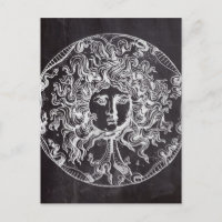  krijtbord Griekse mythologie Gorgon medusa