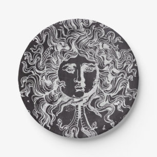  krijtbord Griekse mythologie Gorgon medusa Papieren Bordje