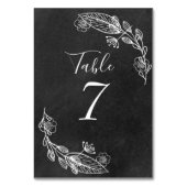 Krijtbord Handgetekende Bloemenslingers Kaart (Achterkant)