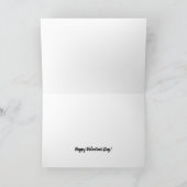 Krijtbord Hart, Valentijnsdag Kaart (Binnen)