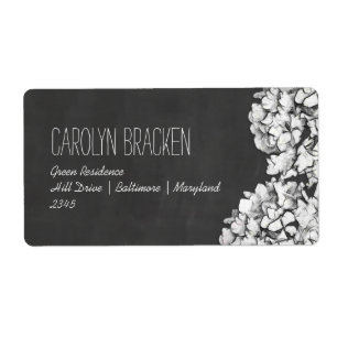  krijtbord Hydrangeas Bloemenbruiloft Etiket