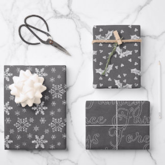 krijtbord kerstcadeau inpakpapier vel