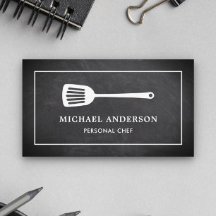 Krijtbord Keuken Witte Spatel Persoonlijke Chef Visitekaartje