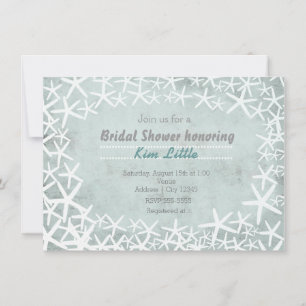 Krijtbord Krijt Strand Zeester Uitnodiging