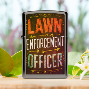 Krijtbord Lawn Enforcement Officer
