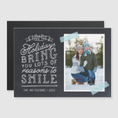 Krijtbord Letter Holiday Fotokaart (Voorkant / Achterkant)