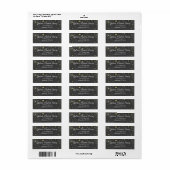 Krijtbord met Gouden Stippen Etiket (Full Sheet)