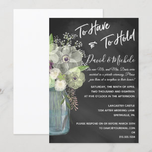 Krijtbord Metselwerk Pot/ Uitnodiging Na De Bruilo