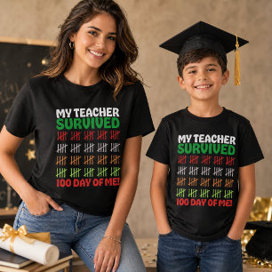 Krijtbord Multicolor 100 Dagen School Kinderen & O Tri-Blend Shirt