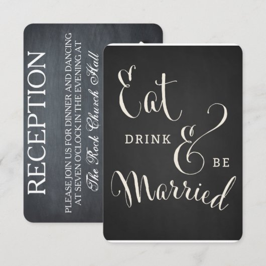 Krijtbord Ontrouwkaart Voor Altijd & Eeuwig Kaart (Voorkant / Achterkant)