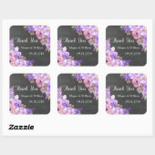 Krijtbord Paarse Lavendel Bloemen Bruiloft Labels (Vel)