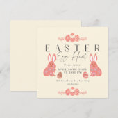 Krijtbord Pastel Konijn Paashaas Eiers zoeken Kaart (Voorkant / Achterkant)