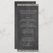 Krijtbord Posh Bruiloft Menu (Voorkant / Achterkant)