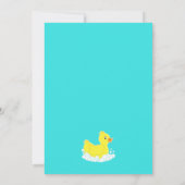 Krijtbord Rubber Ducky Baby shower Kaart (Achterkant)