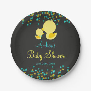 krijtbord rubber eend Baby shower papier Bord