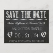 Krijtbord Save the Date Briefkaart (Voorkant)