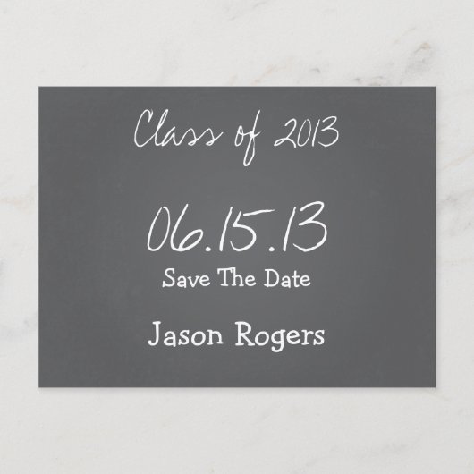 Krijtbord Save the Date Briefkaart (Voorkant)