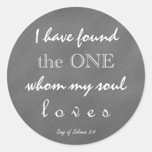 Krijtbord Schrift Mijn Ziel Houdt Ronde Sticker