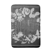 krijtbord scripts Franse botanische kunst ivy blad Badmat (Voorkant Verticaal)