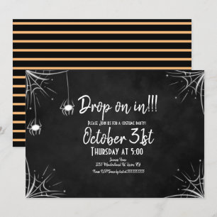 Krijtbord Spin Licht Kostuum Halloween Verjaardag Kaart