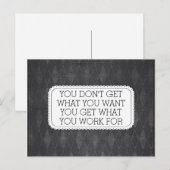  krijtbord stijl Motivatie Briefkaart (Voorkant / Achterkant)