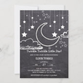 Krijtbord Twinkle Twinkle Little Star Baby shower Kaart (Voorkant)