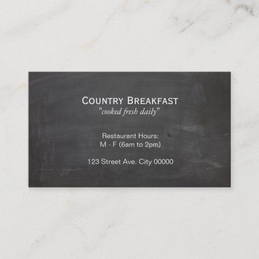 Krijtbord Visitekaartje (Voorkant)