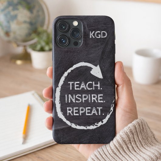 Krijtbord Zinsnede Monogram Case-Mate iPhone Case