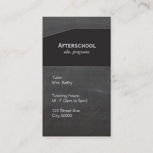 Krijtbord zwart paneel visitekaartje