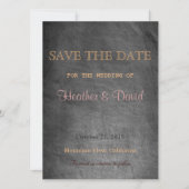 Krijtbordpatroon Opslaan Datum Bruiloft Uitnodigin Save The Date (Voorkant)